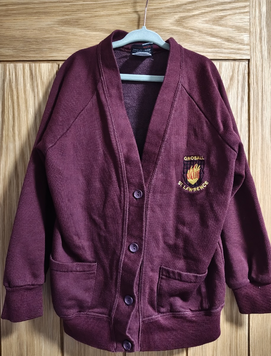 Branded cardigan, age 2-3
